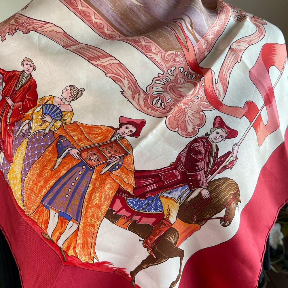 COPY - Hermès Turqveries En L’Honneur De Mr Le T. Silk Scarf. - Picture 6 of 16